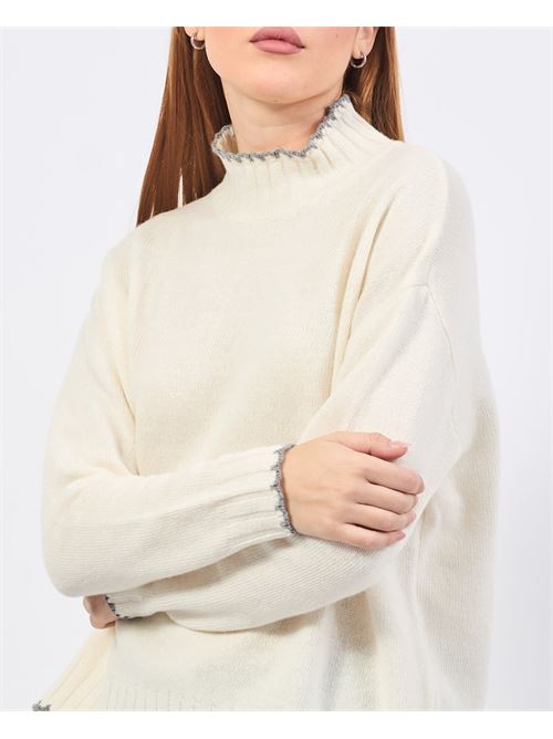 Pull col roul? Annarita N ANNARITA N | F1004YBE8207CREMA/GRIGIO